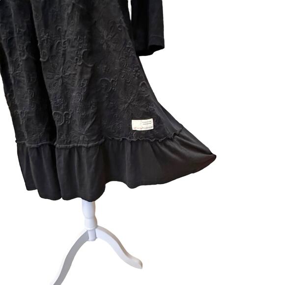 Odd Molly 786 Dream Embroidered KneeLength Dress Sz 2 (Med) Whimsigoth Dark Boho - Picture 4 of 7